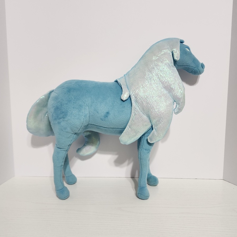 Disney Frozen 2 Nokk Horse Plush 14'' Blue Elsa Water Spirit Poseable